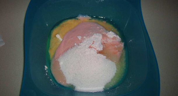Preparazione dei biscotti allo yogurt: step 1