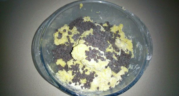 preparazione delle gocciole fatte in casa step 2