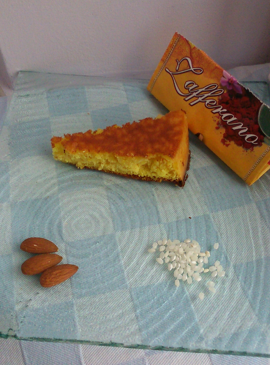 torta di riso allo zafferano
